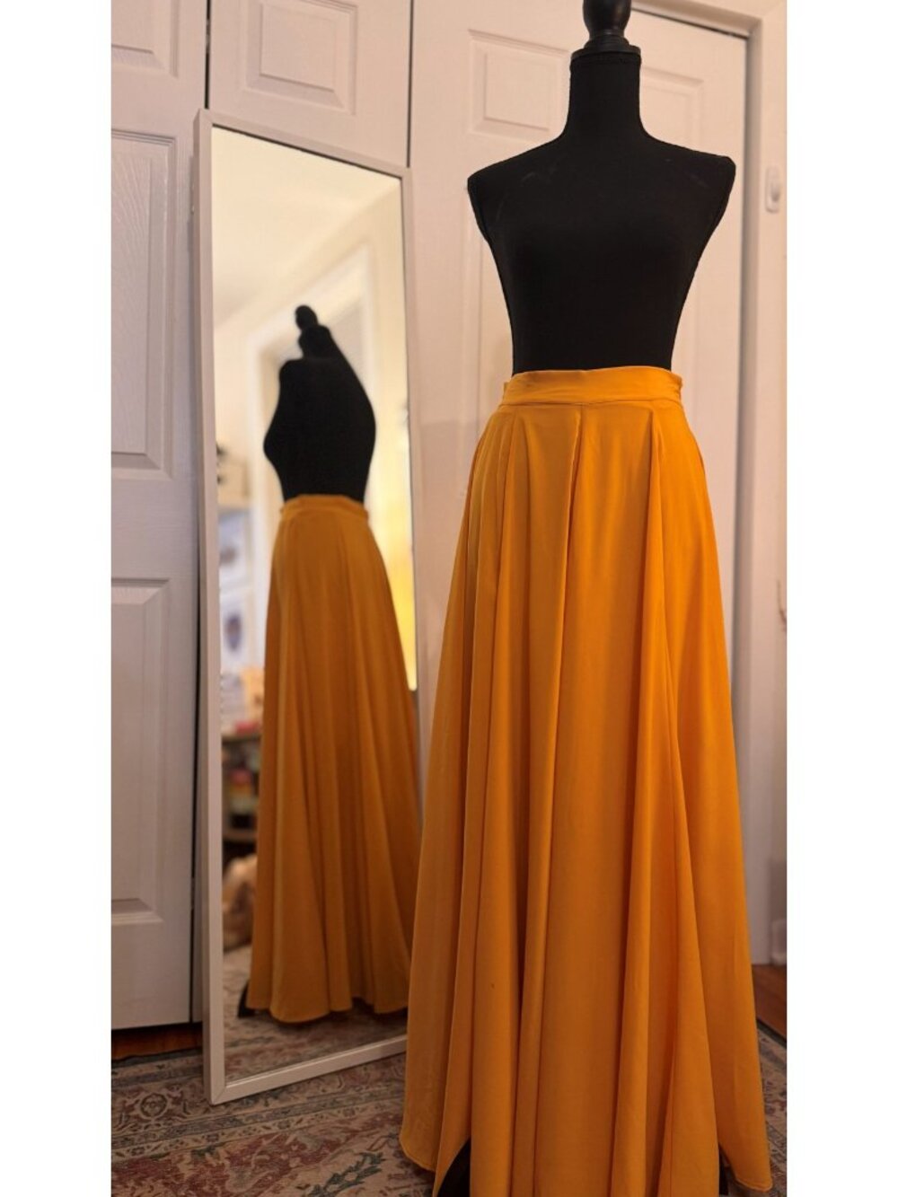 Marigold Maxi Skirt | Full Sweep A-Line Skirt | Dramatic Flow (Akira I Size 2)